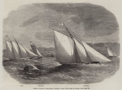 Partido inaugural del Royal Victoria Yacht Club, Isla de Wight de Edwin Weedon